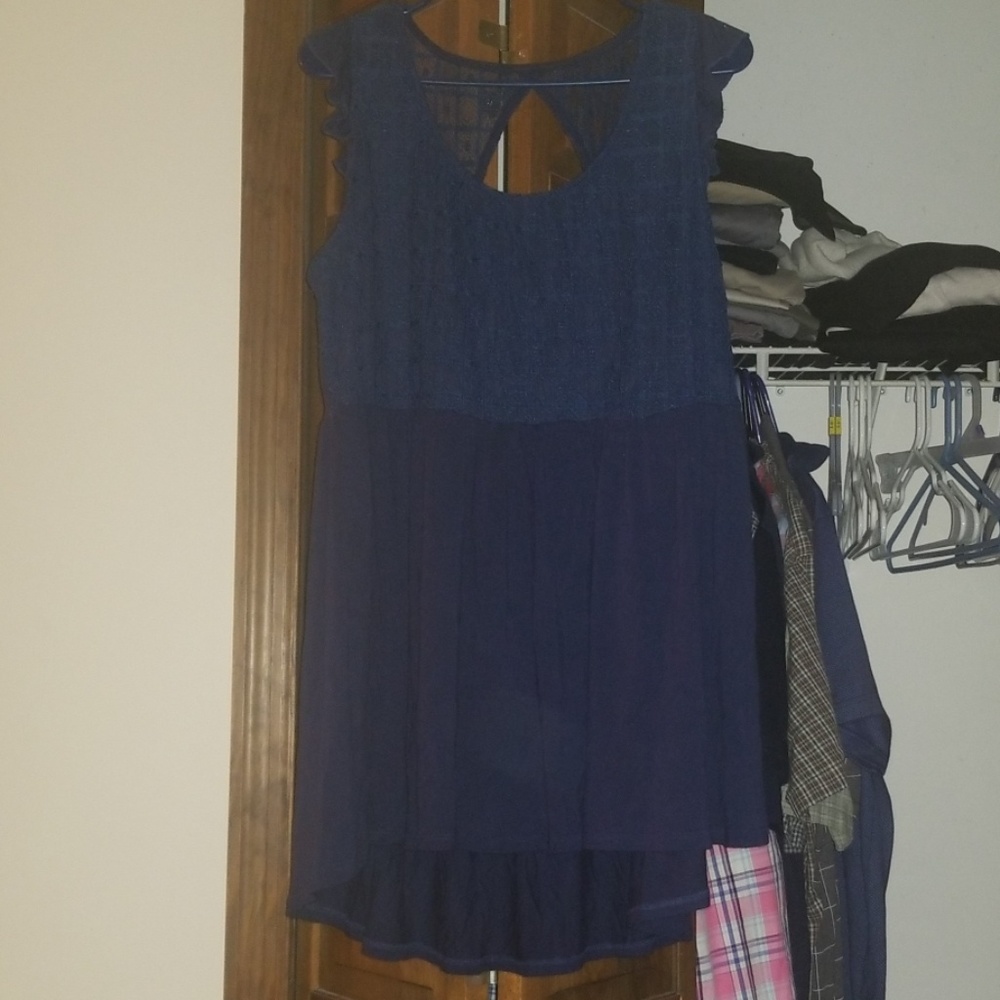 Navy Blue Torrid Sleeveless Top